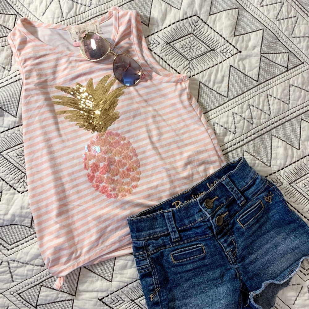 KIDS! Sequins Graphic Tank
